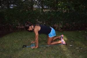 Resisted glute extension 1